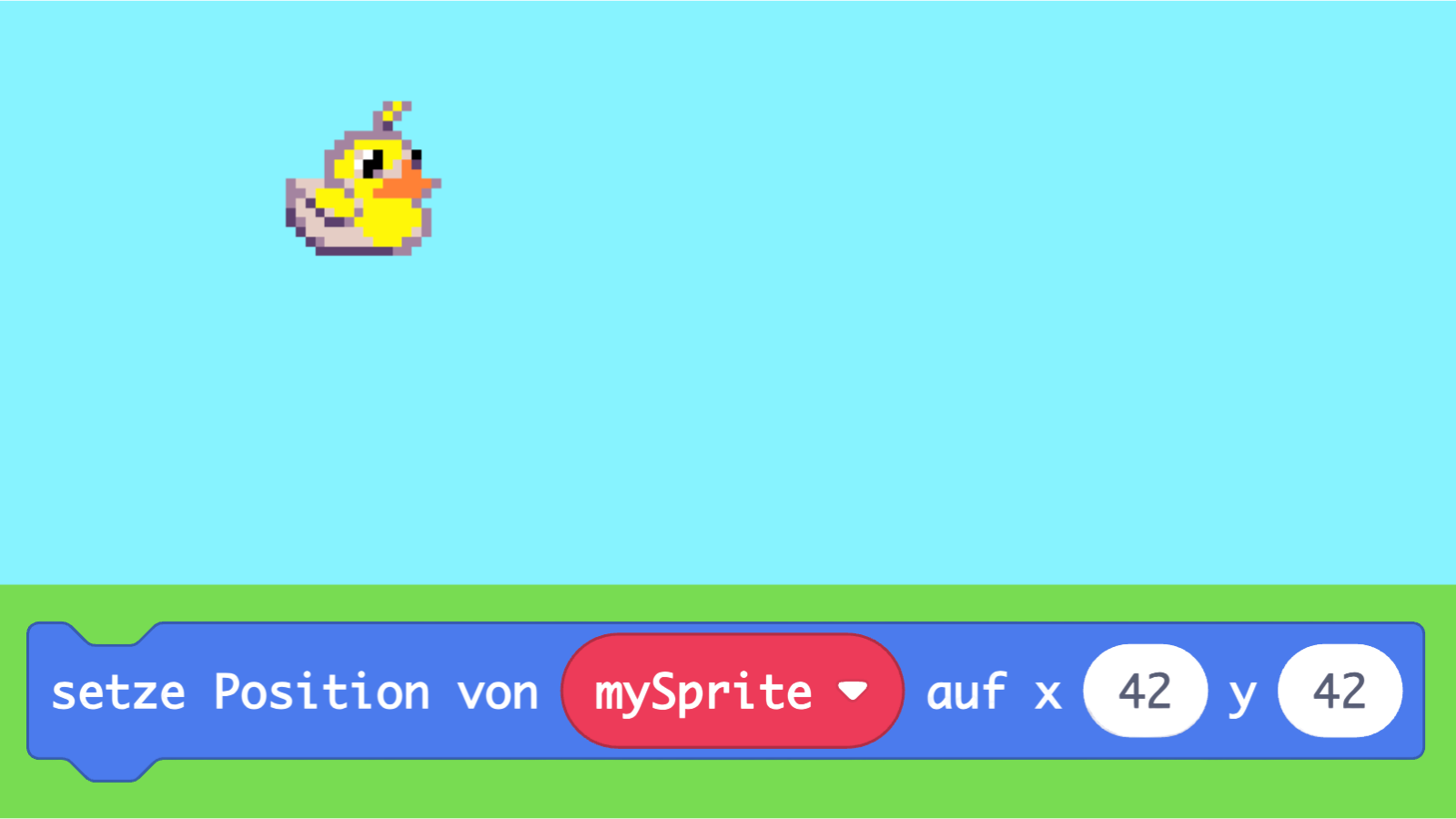 Position eines Sprites setzen